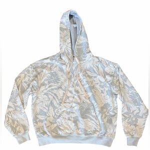 Billabong Light Blue/grey Floral Hoodie size M
